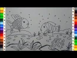 Selamat datang di kelas menggambar momocha.dalam episode kali ini kita. 10 Mewarnai Pemandangan Bawah Laut Dengan Crayon Gambar Pemandangan Keren