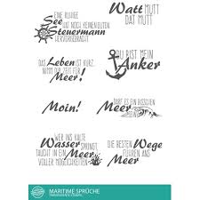 Stempel Scheune Stempelset Ssc011 Maritime Sprüche Meer Wasser