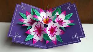 This easy tutorial for making pop up cards will be fun for you to make. Let 39 S Make A Super Cute Cherry Blossom Pop Up Card Materials Card Stock Pink Card Stock Green Card S Pop Up Flower Cards Flower Cards Pop Out Cards