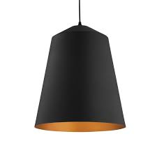 Verve Design 36cm Black Sienna Pendant Metal Pendant Light Black Pendant Light Lighting