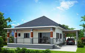 Simple And Elegant Small House Design With 3 Bedrooms And 2 Bathrooms Ulric Home Modern Bungalow House Affordable House Plans Elevated House Plans