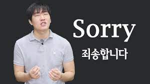 SORRY in Korean - YouTube