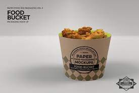 Download Paper Food Bucket Packaging Mockup Food Packaging Food Food Mockup