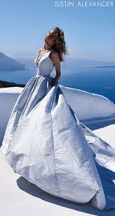 Style 8970 Silk Dupion Ball Gown With Plunging V Neckline And Keyhole Back Justinalexande White Wedding Gowns Tulle Wedding Dress Mother Of The Bride Dresses