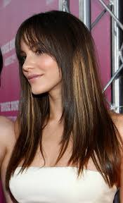 Long layered hair with side bangs. Women Long Hairstyles With Side Bangs For 2012 Sheplanet