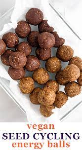Seed Cycling Energy Balls Recipe Seed Cycling Healthy Sweet Treats Snack Craving