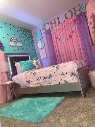 The designs boast feminine colors and shimmering gold glitter with lovely unicorn imagery. Pin By Areli Flores On Toddler Girl Room Tween Girl Bedroom Girl Bedroom Designs Girl Bedroom Decor