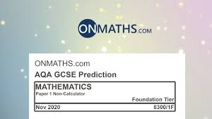 2020 November Aqa Foundation Paper 1 Maths Gcse Predicted Paper Non Calculator Exam 8300 1f Nov 2020 Youtube