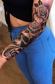 Flower tattoo on forearm black and grey by evgeniy master. 35 Gorgeous Rose Tattoo Ideas For Women 2021 The Trend Spotter