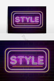 Neon Layer Styles Vector Graphic Element Png Images Psd Free Download Pikbest Layer Style Neon Information Visualization