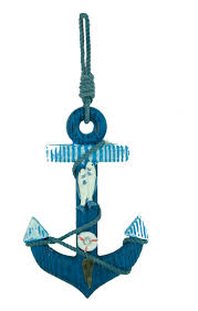 $182.99 recycled hand hammered tuna with sisal rope price: Attractiondesignhome Wooden Nautical Anchor Hanging Hook Wall Decor Reviews Wayfair