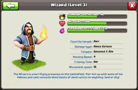 Details About The Level 3 Wizard Level 3 Clash Of Clans
