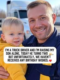 Single father celebrates son's second birthday