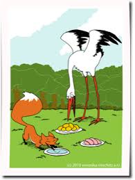 Dies ist die fabel vom fuchs und storch. Schreibwerkstatt