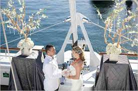 Tabletop treasures, hanging decorations and food. Yacht And Boat Wedding Decorating Ideas Design Indulgences