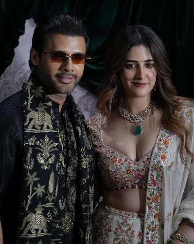 Nupur Sanon & Husband Stebin Ben Dazzle At Anshula's Reception! 👀💥  #NupurSanon #StebinBen #AnshulaKapoor #WeddingBuzz Image Credit - Viral  Bhayani