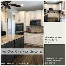Sw 9005 coral clay interior / exterior. White Dove And Urbane Bronze Painted Cabinets Evolution Of Style