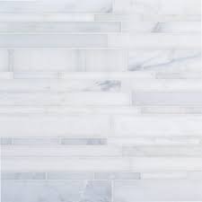 Browse ideas for mosaic backsplashes, and prepare to add an attractive and efficient backsplash to your kitchen. 11 5 X 11 75 Natural Stone Random Stick Mosaic White Jeffrey Court Tile