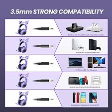 Maybe you would like to learn more about one of these? Somic G951s Violett Gaming Headset Mit Mikrofon Madchen Frauen Abnehmbarer Cat Ear Kopfhorer Mit Lautstarkeregler Fur Xbox One Switch Ps4 Iphone Ipad 3 5 Mm Buchse Amazon De Elektronik Foto