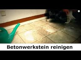 Betonwerkstein Terrasse Reinigen Vom Stein Doktor Youtube
