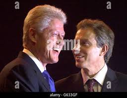 Former President Bill Clinton shares the stage with Democratic  gubernatorial candidate Libby Mitchell in South Portland, Maine,