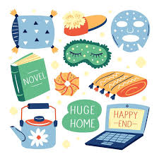 Cozy Home Clipart Huge Stay Home My Home Draw Self Isolation Lifestyle Vector Printable Print Stickers Sticker Design Aesthetic Stickers