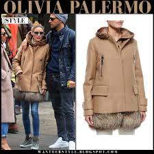 Jones new york womens double breasted overcoat size 16 / 18 black 100% wool coat. Olivia Palermo In Camel Fur Hem Coat And Khaki Sneakers In New York On May 1 I Want Her Style What Celebrities Wore And Where To Buy It Celebrity Style