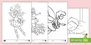 4 slide the fairies' wings through the slit. Tooth Fairy Colouring Pages Primary Resources
