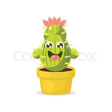 Are you searching for cartoon cactus png images or vector? Cute Cartoon Cactus Character With Stock Vector Colourbox