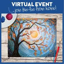 Autumn Moonlight Delight Easy Mandala Drawing Autumn Painting Online Painting