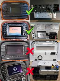 The kenwood radio looks great in the dash of this sl55. Mercedes Benz Sl R230 2001 2005 Aftermarket Navigation Player