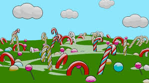 Cartoon Candy Landscape By Federicoedoardo Videohive The most common candy cane land kids material is mylar. cartoon candy landscape