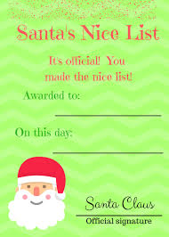 Print these and write/type in the child's. Did You Make The Nice Or Naughty List 5 Free Printables From Santa