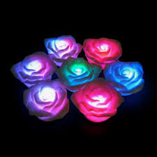 3 Multicolor Led Floating Rose 4 Pack Glow Sticks Rose Lights Glow Stick Party