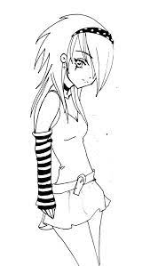 Here there should be a role for the state that you can use emo coloring pages for the students for free. Easy Drawings Of Emo Girls Novocom Top