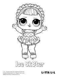 Just click on download button and the image will be saved automatically on the device you are coloringdollhopskitlollol coloring pagespagessurprisetea. Ice Sk8ter Coloring Page Lotta Lol Lol Dolls Unicorn Coloring Pages Mermaid Coloring Pages