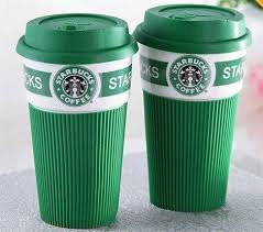Starbucks Silikon Vakumlu Kapakli Porselen Bardak Starbucks Bardak Urunler