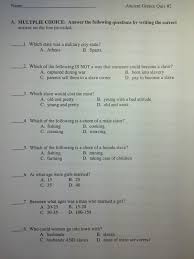 The greeks invented democracy, started the olympics, built the foundations of western arts and culture, and loved a good party. Mr T S Social Studies Unit 5 Ancient Greece Rome Quiz 2 Notes On Daily Life