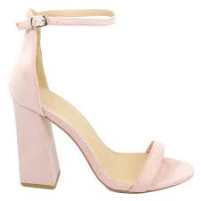 Sandalo donna rosa in ecopelle scamosciato tacco largo asimmetrico alto 10  cm cinturino alla caviglia linea basic moda donna sandali tacco Malu Shoes  | MaluShoes