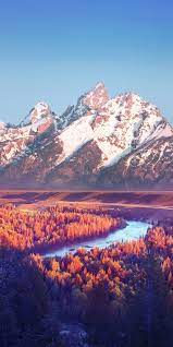 Grand Teton National Park Mountains River Landscape Nature Wallpaper Iphone Wallpaper Landscape Hd Nature Wallpapers Nature Iphone Wallpaper