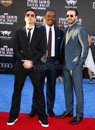 On thursday, chris evans damn near broke the internet when he revealed that he'd finished work on avengers 4 by posting a moving goodbye message to the. Robert Downey Jr Anthony Mackie And Chris Evans Editorial Photography Image Of Movie Artist 69967487