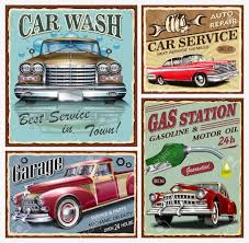 Recherchons et préparons votre véhicule. Ensemble De Signes De Voiture Vintage En Metal Garage Affiche Retro De Lavage De Voiture Clip Art Libres De Droits Vecteurs Et Illustration Image 90923049