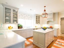 orange kitchen cabinets contemporary
