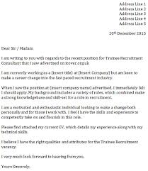 You must tailor your application cover letter to the job. Recruitment Consultant Cover Letter Sample July 2021