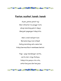 Contoh pantun 4 kerat free download as word doc (.doc.docx), pdf file (.pdf), text file (.txt) or read online for free. Contoh Pantun Nasihat 4 Kerat
