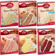 Mix cake as directed on. Betty Crocker Super Moist Lemon Carrot Strawberry White Vanilla Red Velvet German Choc Cake Tepung Kek Instant Premix Shopee Malaysia