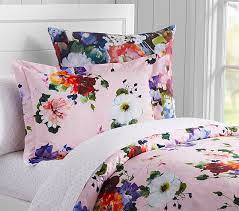 Duvet covers at pottery barn teen are usually made from cotton or linen. Hannah Floral Organic Kids Duvet Cover Pottery Barn Kids