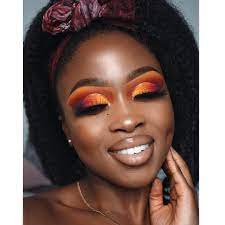 Trending Fall Makeup Looks 2020 Black Beauty Bombshells In 2020 Fall Makeup Looks Fall Makeup Orange Eye Makeup
