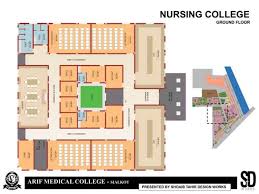 Medical College And Hospital Complex By Shoaib Tahir Design Works Building Design Floor Plans Medical College Floor Plan Design Building Design