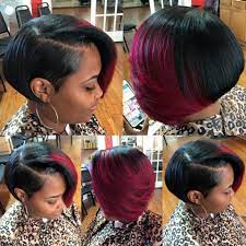 Short bob haircuts for women after 50 years is more preferable than long hair, and a square without a bang will be the best option for them. Short Pulled Back Bob Great Summer Hairstyle Short Weave Hairstyles Quick Weave Hairstyles Short Hair Styles